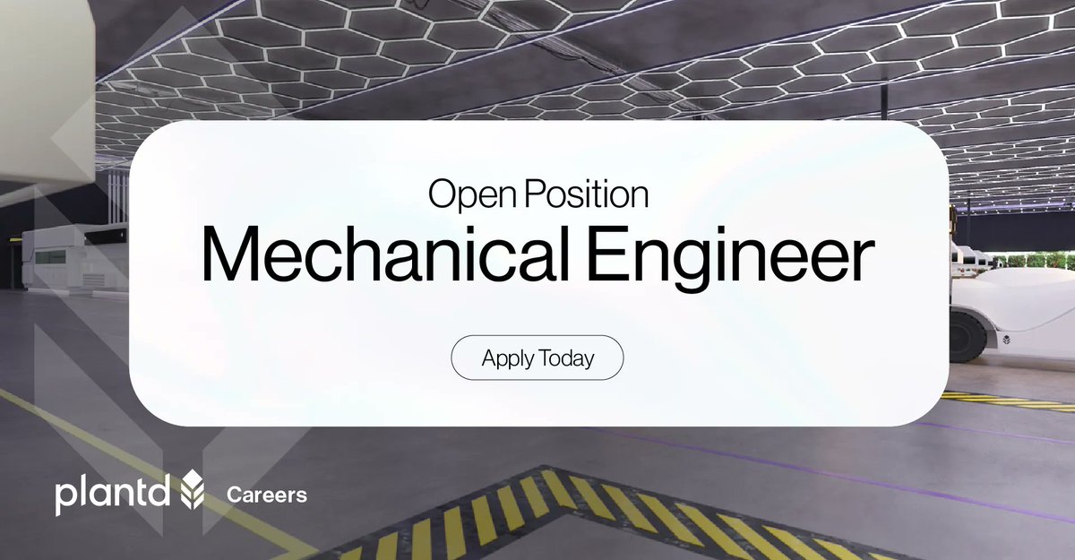 Our engineering team is growing––and we need your help.

Apply today for the open Mechanical Engineer position on Linkedin or our website:

buff.ly/42Fazw3 

#MechanicalEngineering #Engineering #Hiring #Technology #Startup