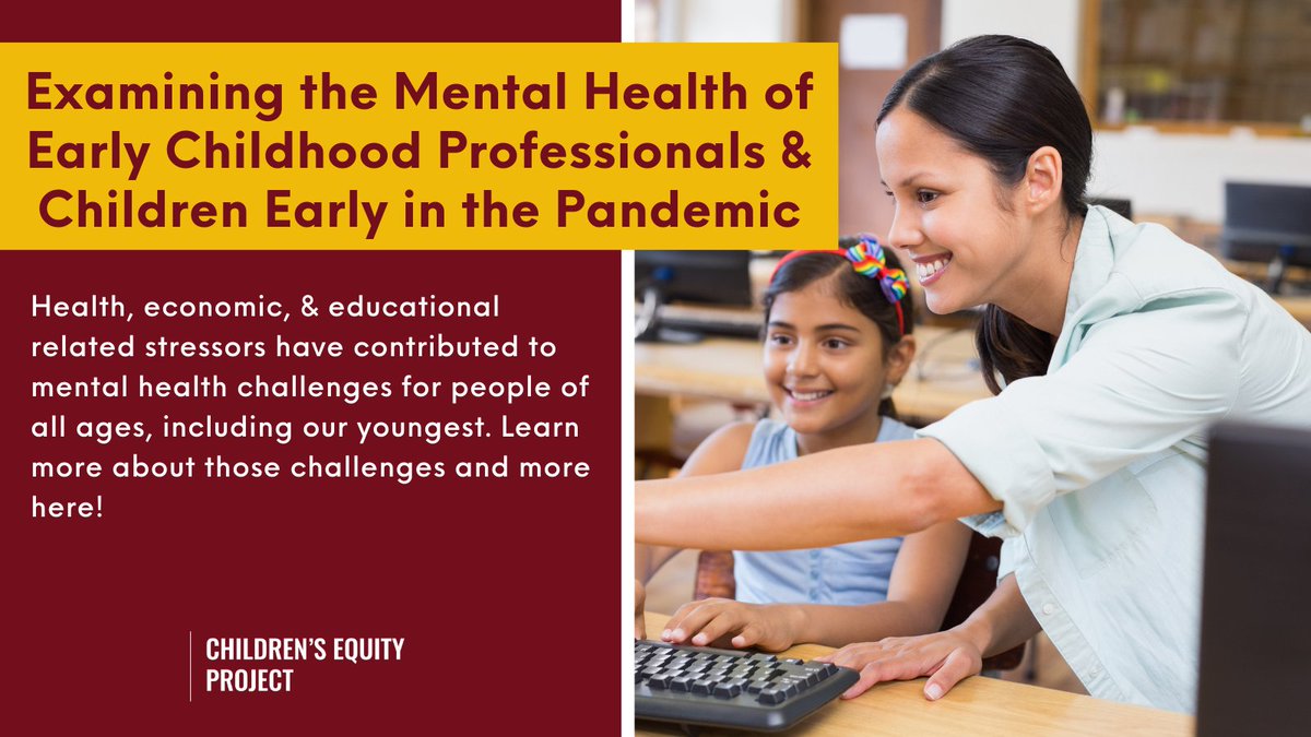 ChildrensEquity's tweet image. In our latest report, the CEP partnered w/ the @BuffettECI to highlight the #mentalhealth of the #earlycare &amp;amp; #education workforce &amp;amp; the #children they care for using data collected over the course of the pandemic in 2020-2021. 

Read the full report here! bit.ly/CEPmentalhealt…