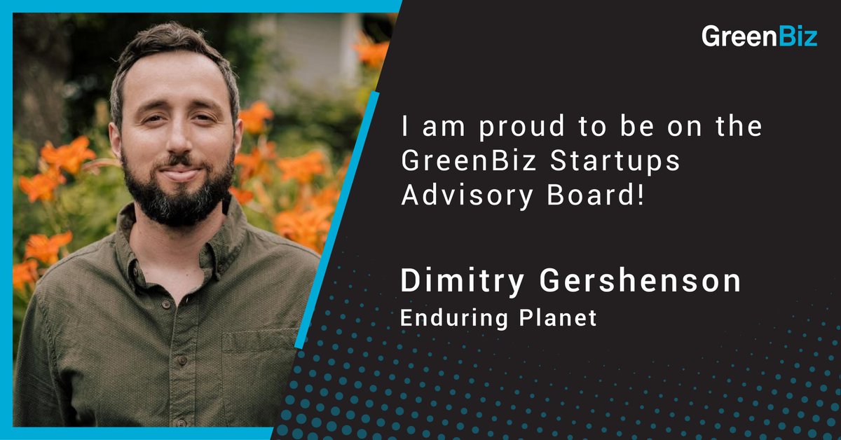 Stoked to announce that I am now a @GreenBiz Startup Advisory Board Member! 

I'll be supporting the GreenBiz team in forging impactful collaborations across the sector, starting with their flagship climate event: VERGE 23!

Learn more about #VERGE23 here: bit.ly/3MxAP6p