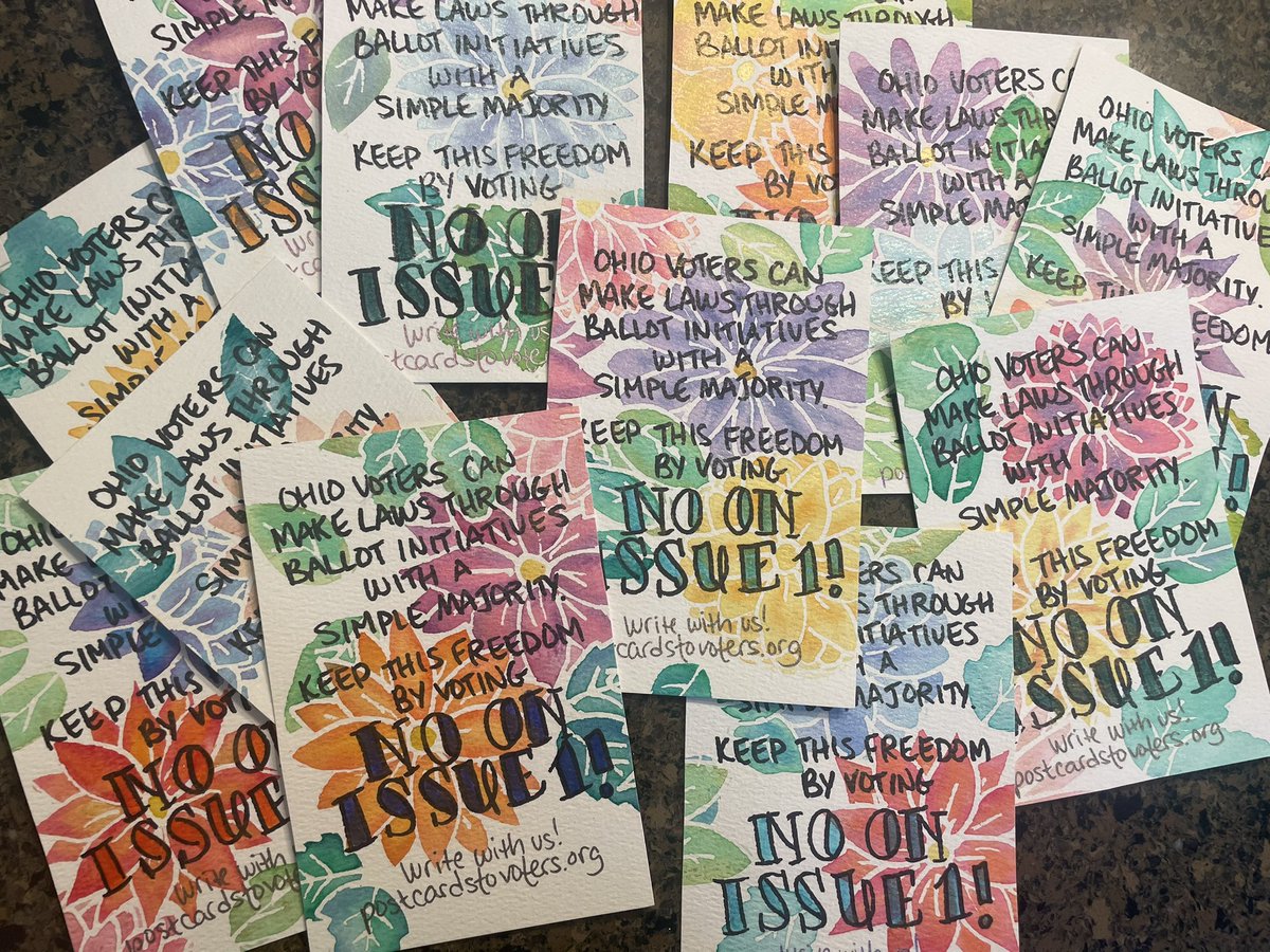 True majority rule is republicans’ kryptonite. Don’t let them get away with this, Ohio! #VoteNoInAugust #postcardstovoters