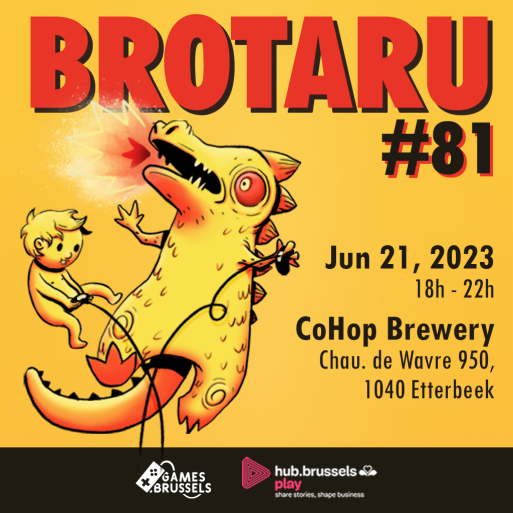 📅 June 21, 2023 - Mark the date! #Brotaru takes place at CoHop Brewery. An evening of diverse perspectives &amp; enriching exchanges awaits, perfect for creators &amp; players. No need to register, just bring your passion (&amp; your game, if you have one)!🎮 #GameDev #BelgianGamesIndustry