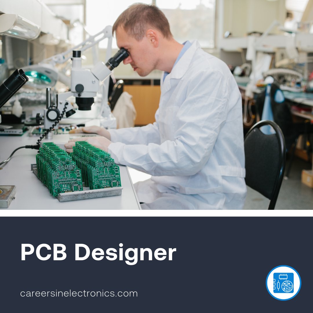 A PCB designer is a technical professional who uses computer software programs to design the layout for circuit boards. To learn more, visit hubs.li/Q01Jzqwl0

#CareersInElectronics #IPCEF #electronics #careers #stem #stemeducation #education #CTE #jobskills #careerteched