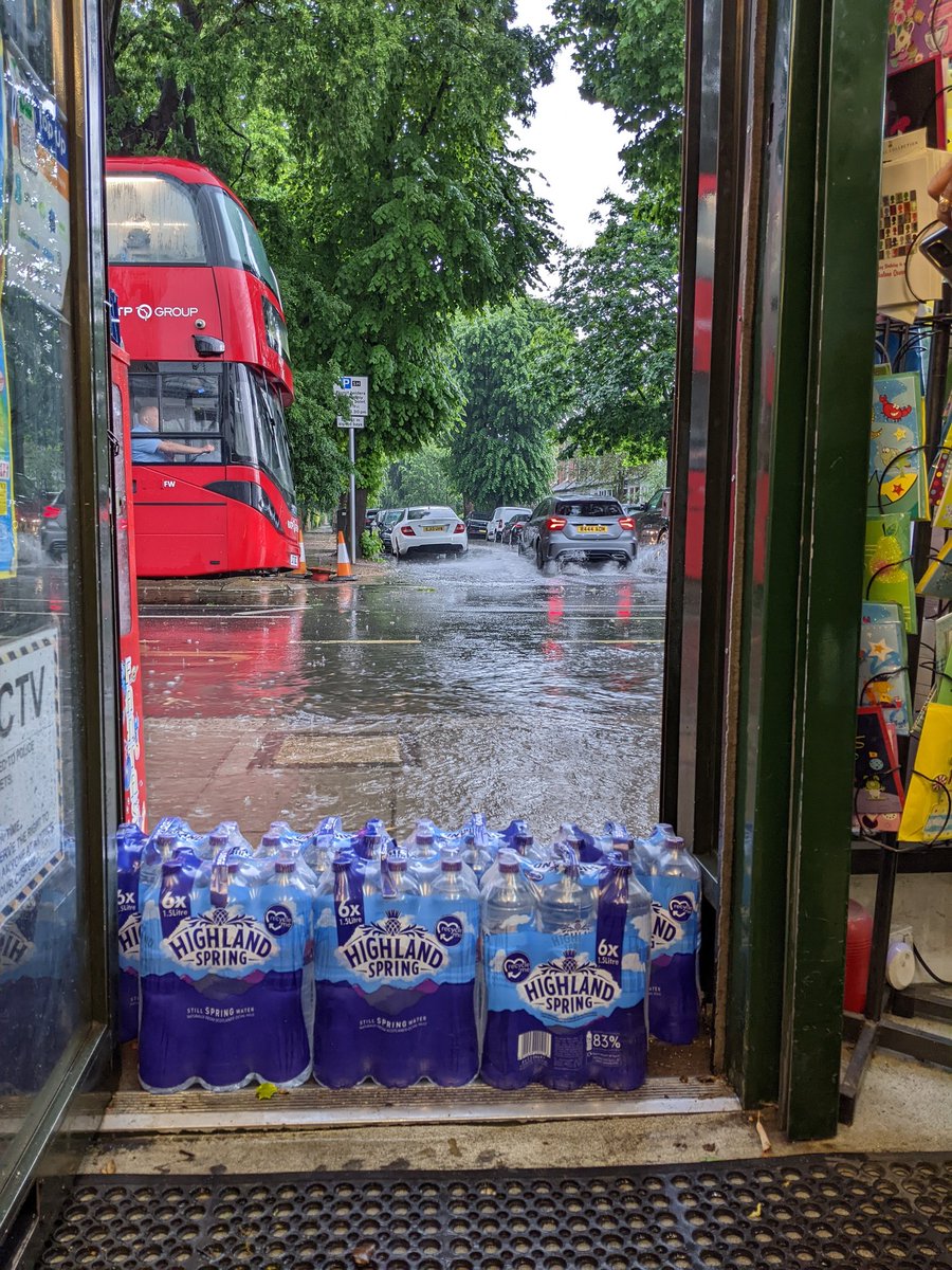 Novel uses of water... To stop water!!