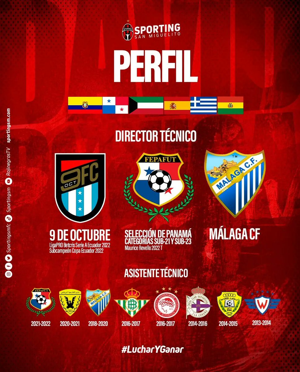 tvmaxdeportes's tweet photo. ¡EL NUEVO DT DEL SPORTING! 🔴⚫ El Sporting San Miguelito informa que el profesor David Dóniga 🧠 es oficialmente el nuevo técnico del equipo del Distrito.
#SportingSM #LaLigaDeTodos #LPF https://t.co/2YVET1xvWC