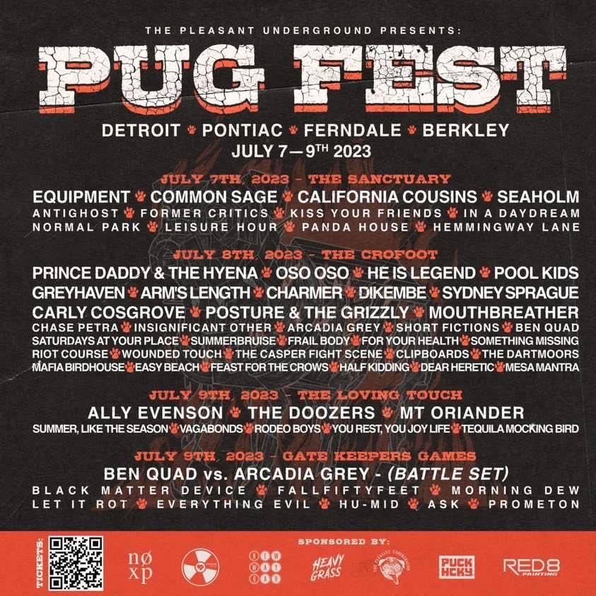 PostureAndThe's tweet image. Yo we are playing PUG fest on July 8th Ight peace