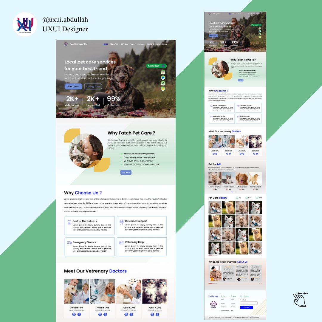 uxui_abdallah's tweet photo. Pet store landing page 😎😎
#graphicdesign #website #webdevelopment #webdeveloper #ui #ux #uidesign #appdesign #uxdesign #uiux #designer #creative #startup #tech #designtemplate #creativeartist #userinterface #code #web #webdesigner #html #csvs #interface
#portfolio https://t.co/IIZe6oLbOa