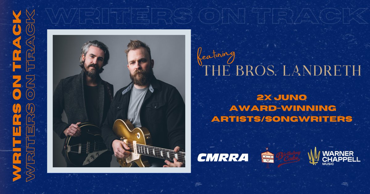 CMRRA is excited to be launching a new songwriter feature called Writers on Track. We are thrilled to kick this feature off with <a href="/thebroslandreth/">The Bros. Landreth</a>, who recently won a JUNO award &amp; had their song "Made Up Mind" covered by <a href="/TheBonnieRaitt/">Bonnie Raitt</a>. Read here bit.ly/3N0Gjp8