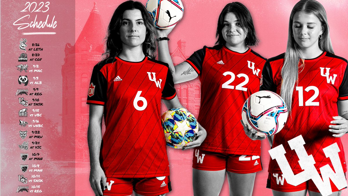 SCHEDULE DROP

We now know the fixtures for your <a href="/uwinnipeg/">UWinnipeg</a>  <a href="/WesmenWSOC/">Wesmen Women's Soccer</a> team for 2023, which includes a Labour Day Weekend home opener. 

Full details ⤵️
wesmen.ca/news/2023/6/12…

#WePlayForWinnipeg