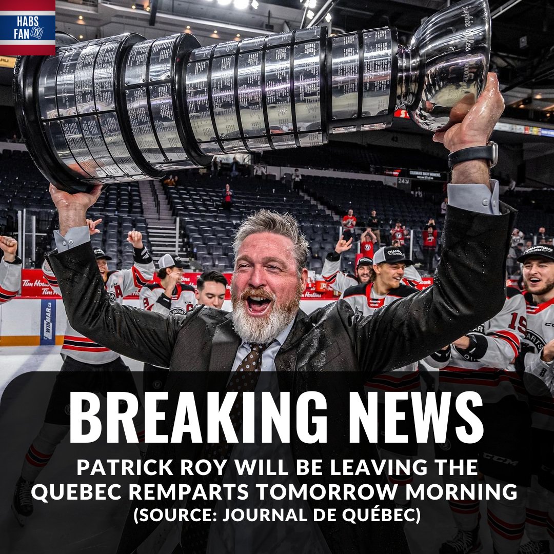 Is Patrick Roy headed back to the NHL 👀 ? (source @jdequebec)