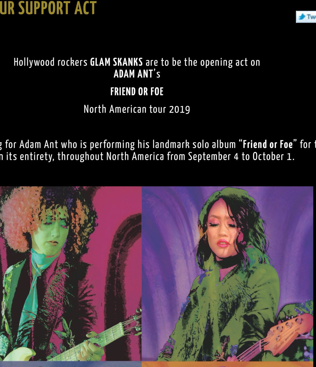 Sunflow26468179's tweet photo. @sparrow_witch @ForeverWyno Yup &amp; Glam skanks opened for adams tour in 2019, guitarist being Veronica Witkin (Lori ‘s niece) https://t.co/6RUdONpG2M
