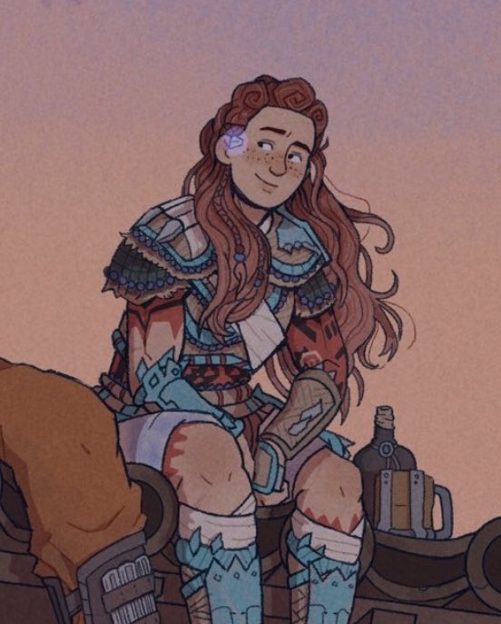 One for Aloy too, because why not ✨ 

I am LOVING the QRTs sm! This fandom is SO talented 🥳

#HorizonForbbidenWest #Aloy