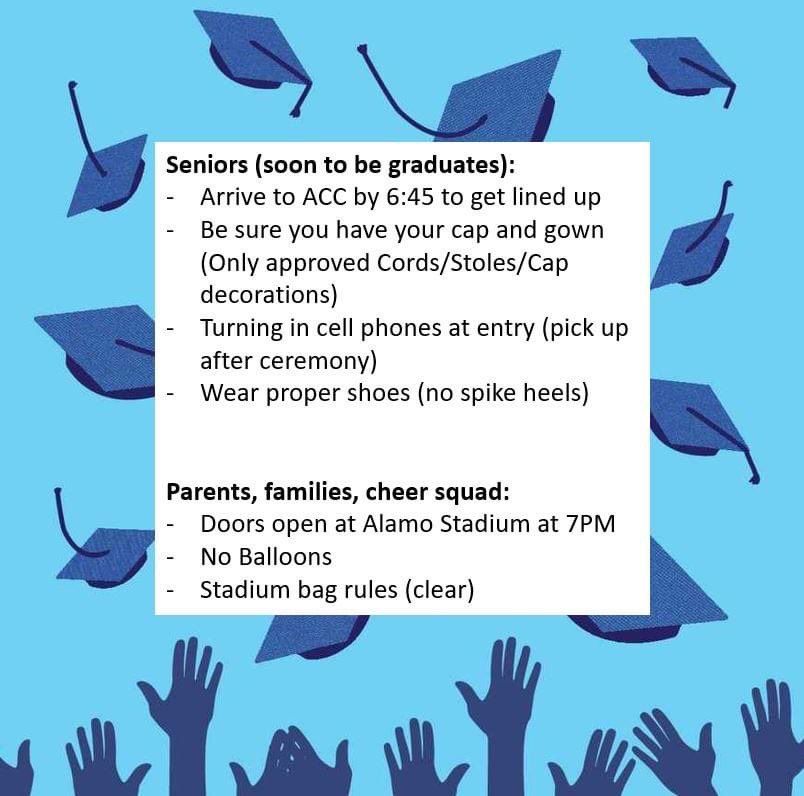 Jefferson HS, SAISD (@jeffersonsaisd) on Twitter photo Tomorrow is the the big night for 355 seniors to be able to walk the stage! <a href="/SAISD/">San Antonio ISD</a> <a href="/SAISDthePost/">Postsecondary Initiatives SAISD</a> Tomorrow is the the big night for 355 seniors to be able to walk the stage! <a href="/SAISD/">San Antonio ISD</a> <a href="/SAISDthePost/">Postsecondary Initiatives SAISD</a>