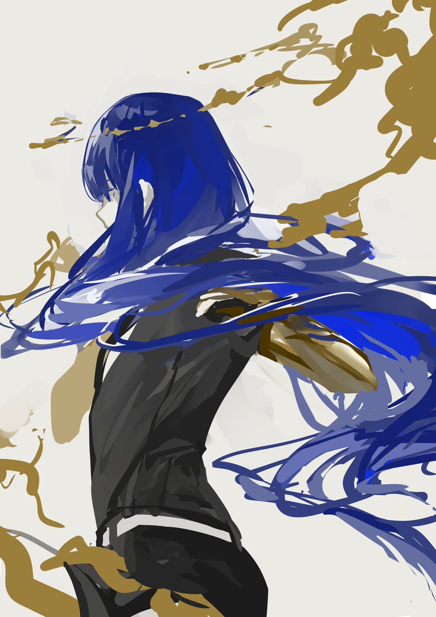 「宝石の国 殴り描き」|時鳥(ホトトギス)のイラスト