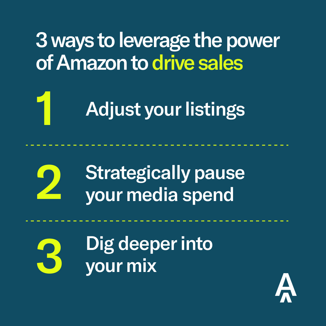 anagramhq's tweet photo. If you can't beat Amazon, why not join 'em? Here are three ways you can drive sales for your business. 

Dive deeper into these strategies in our post "The New Retail Media Reality: How to Leverage Amazon’s Power" → https://t.co/jA67lMhITB #onlineshopping #retailmedia #amazon https://t.co/drjASAFEZn