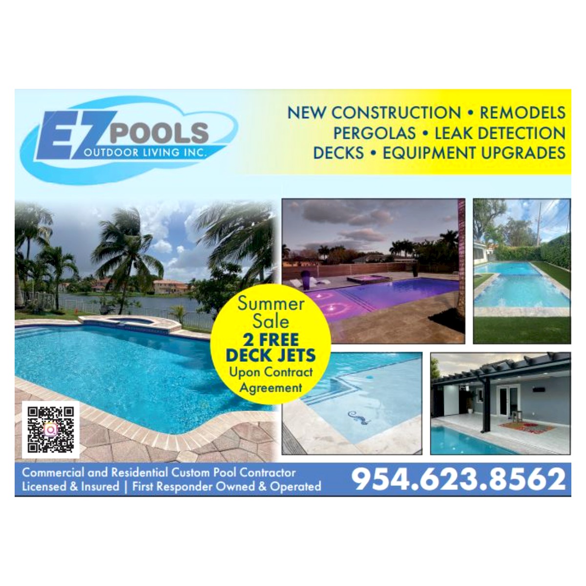 #CustomerAppreciation Goes To #EZPoolsOutdoorLivingInc homeprosguide.com/members/22821/… SUMMER SALE Is Still Going ON! 2 FREE DECK JETS, Call Today! #CustomPool #PoolContractor #NewPool #DeckBuilding #SwimmingPool #PoolBuilders #SouthFL #BrowardCounty #FindAPro #HomeProsGuide