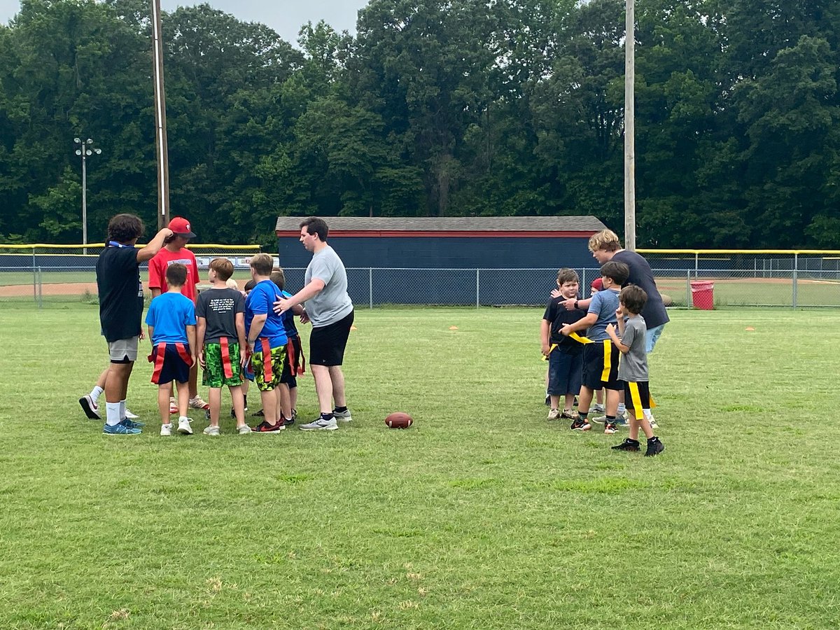 RossvilleAcad's tweet photo. RCA football camp kicked off today with these enthusiastic players! We are looking forward to a great week!🏈#RiseoftheWolves #ThisIsRTown #PackPride #RCASummercamp https://t.co/rrCMzndM56