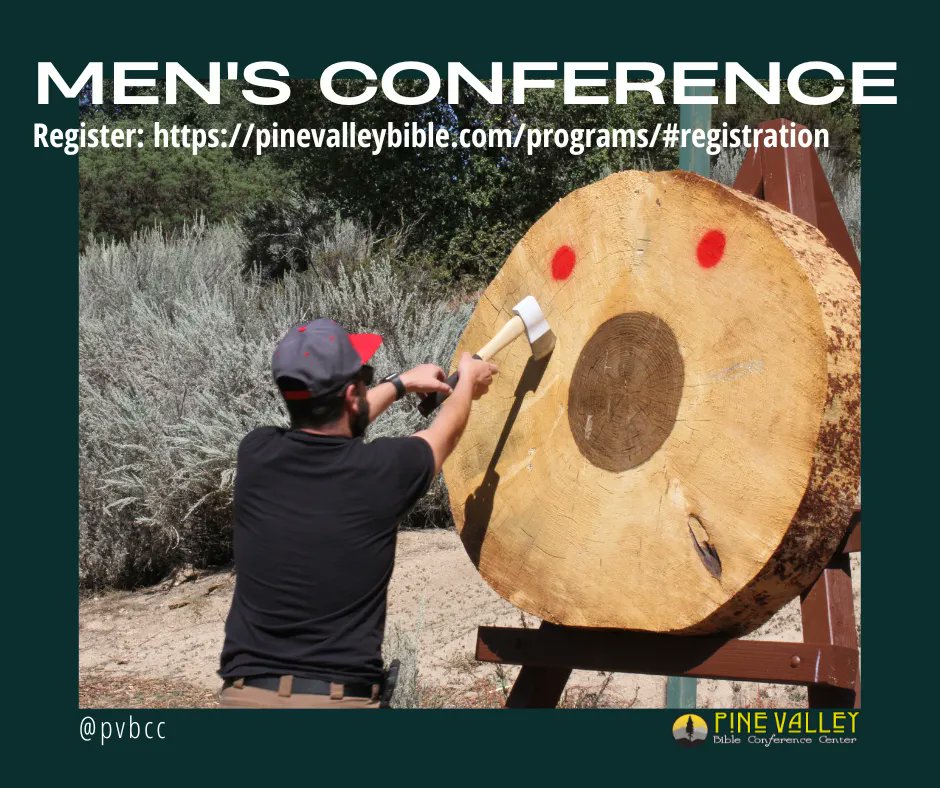 Looking for a last minute father's day gift? Register them for Men's Conference!
buff.ly/3oIUcAz 
#pinevalley #sandiego #biblecamp #christiancamp #pvbc #pinevalleybiblecamp #pvbcc #summercamp #socaladventures #campstaff #ilovecamp #outdooradventure #getoutside #socal