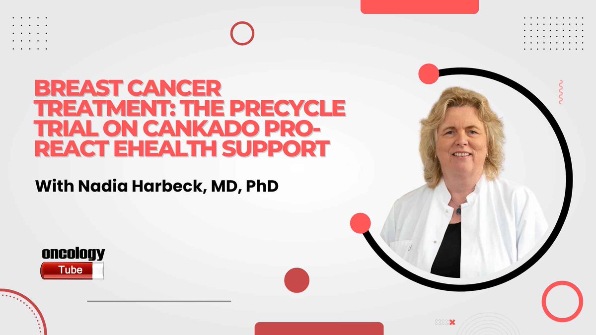 oncologytube's tweet image. 📣 ASCO 2023 Breast Cancer 🎉
➡️ Did the #PreCycle trial reveal any significant differences in the time to deterioration of quality of life between the group receiving #CANKADO #PROReact #eHealth support? #NadiaHarbeckMDPhD @WWU_Muenster #ASCO23
🔗 oncologytube.com/video/42082/br…