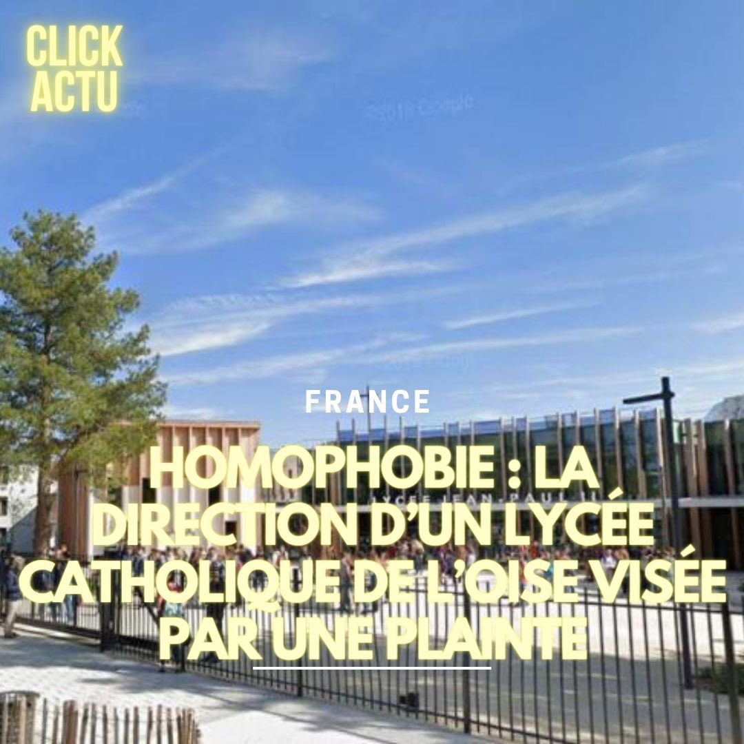 🔴ACTU DIVERS : Homophobie : la direction d’un lycée catholique de l’Oise visée par une plainte

Le parquet de Compiègne a indiqué lundi avoir ouvert une enquête sur des propos homophobes qui auraient été tenus par la direction d’un lycée privé catholique de Compiègne (Oise).…