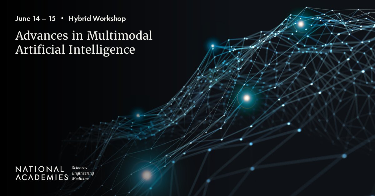 theNASEM's tweet photo. Integrating biomedical and environmental data with multimodal #AI could help us understand complex health challenges.

Learn about opportunities and potential social, ethical, and policy challenges for #AI and #DataIntegration at our June 14 – 15 workshop: https://t.co/fDeXny4IdE https://t.co/vuzVy0RvrN