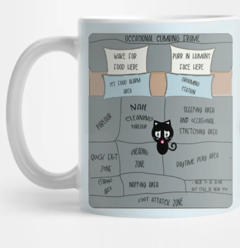 MonjiiArt's tweet photo. Cute cat owners mug! If you know,  you know ..... 🤣😍 DEAD BUT ADORABLE shop . Up to 35% off sitewide! ONLY A FEW HOURS LEFT!!!!! #catgirl #catgiftshop #catlover #catlife #funnycatgift #catmug @teepublic https://t.co/88mriWVjLs https://t.co/8bfJmoYlPq