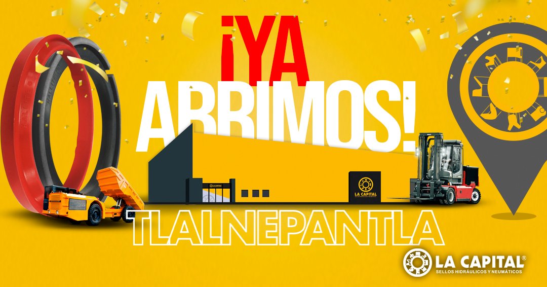 capitalselladas's tweet photo. Que esta #OndaDeCalor no te detenga ¡Ya abrimos sucursal Tlalnepantla!
Ven y visítanos y encuentra el sellos ideal de entrega inmediata para que tu maquinaria siga avanzando
📍Roberto Fulton #24C, Parque Ind. San Nicolas, Tlalnepantla de Baz, Méx.
📱 wsp 55 2110 8857. https://t.co/R9SvVLAdn8