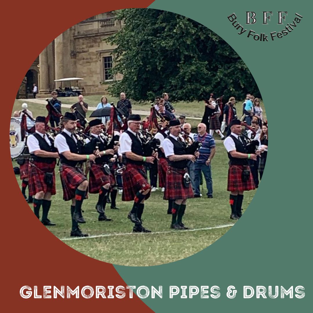 We will be joined on 24th June by Bury St Edmunds' very own Glenmoriston Pipeband! Nothing beats the sound of the pipes and drums!
Walled Gardens at Nowton Park. Tickets on our website.
#burystedmundssuffolk #bagpipes #pipesanddrums #folkfestival  #supportlocalmusic