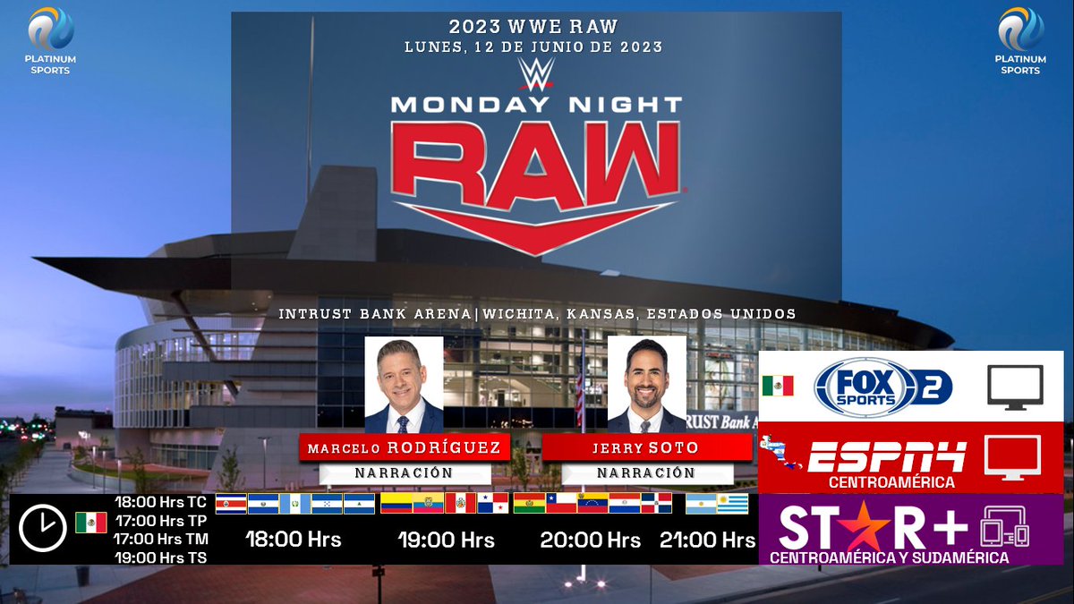 ramonovic09's tweet photo. ๐บ๐ธ #LuchaLibre #WWE | Presenta: #WWERaw
๐๏ธ Hoy
๐ฒ๐ฝโฐ 18:00 Hrs TC, 17:00 Hrs TP
๐บ @FOXSportsMX 2
๐ฑ๐ป @PrimeVideoMX
๐จ๐ท๐ธ๐ป๐ญ๐ณ๐ฌ๐น๐ณ๐ฎ 18:00 Hrs
๐จ๐ด๐ต๐ฆ๐ต๐ช๐ช๐จ 19:00 Hrs
๐ง๐ด๐จ๐ฑ๐ฉ๐ด๐ต๐พ๐ป๐ช 20:00 Hrs
๐ฆ๐ท๐บ๐พ 21:00 Hrs
๐บ #ESPN4 CA
๐ฑ๐ป @StarPlusLA CA SA
๐ค @MarceloAtWWE
๐ค @JerrySotoNarra
๐คณ๐ผ #WWExFOX #WWExFSMX #WWExESPN #WWETwitter