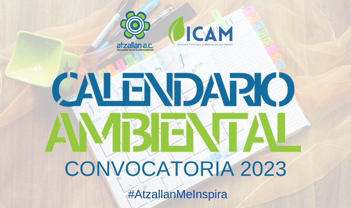 Atzallan's tweet photo. ¡Participa en nuestra #Convocatoria Calendario Ambiental 2023! Súmate y forma parte de nuestro equipo.
#CalendarioAmbiental #DICAM #AtzallanMeInspira 🗓️🌼🍃🌎📢
✅ INFORMACIÓN / REGISTRO: https://t.co/Cdy3L97qkP https://t.co/Vcug9mcH5i