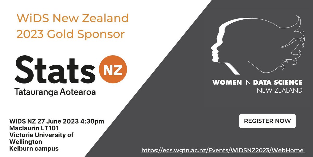 #WiDSNZ thanks returning Gold sponsor <a href="/Stats_NZ/">Stats NZ</a> for supporting #WiDSNZ2023 eventbrite.co.nz/e/women-in-dat… our sponsors enable us to make WiDSNZ a FREE event and provide scholarships to women studying STEM at VUW!