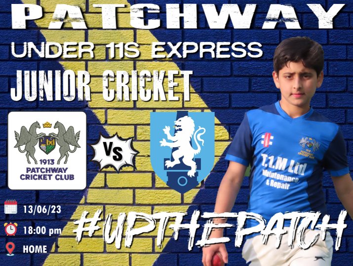 𝗝𝗨𝗡𝗜𝗢𝗥 𝗖𝗥𝗜𝗖𝗞𝗘𝗧 🏏
𝙐𝙉𝘿𝙀𝙍 1️⃣1️⃣𝙨 𝘽𝙊𝙔𝙎
(𝐄𝐱𝐩𝐫𝐞𝐬𝐬)
🆚️ <a href="/FrenchayCC/">Frenchay CC</a>
🗓 Tuesday 13th June
⏰ 1️⃣8️⃣:0️⃣0️⃣pm
📍HOME
#𝚄𝚙𝚃𝚑𝚎𝙿𝚊𝚝𝚌𝚑 🔵🟡🔵🟡