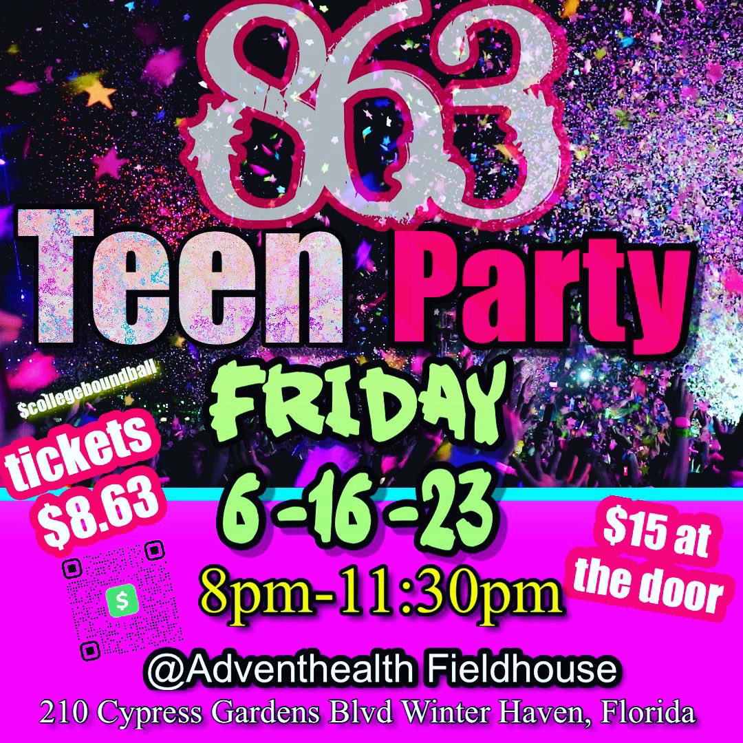 AshlynHampton05's tweet photo. We’re doing a teen party in Winter Haven, Florida to help support my AAU team College Bound Ballerz. It’s for the ages 12-17 and there will be food as well as a live DJ. If you feel like coming it will help us out a lot and will be greatly appreciated. https://t.co/9ejm26d5RW