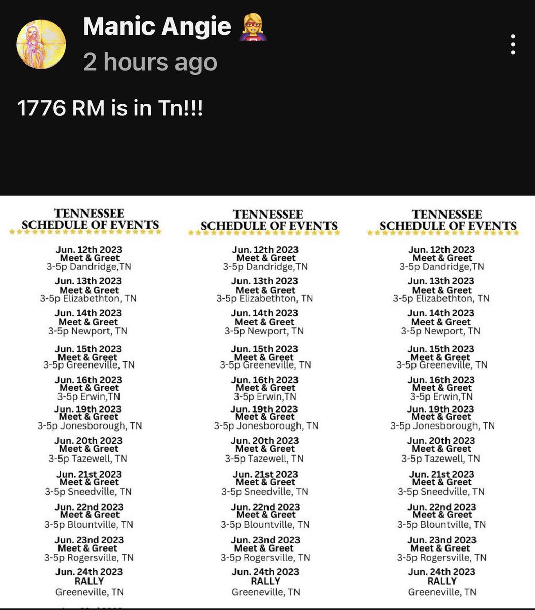 edtvnow's tweet photo. Tennessee looks busy. #freedom #love #nature #life #america #peace #photography #travel #free #art #ggoodvibes #smile #beauty #friends #loveyourself #fitness #hope #faith #explore #fun #photo #believe #1776RM #J6prisoners #streamerwar #EvictFreedomCorner https://t.co/3LTSxcjL96