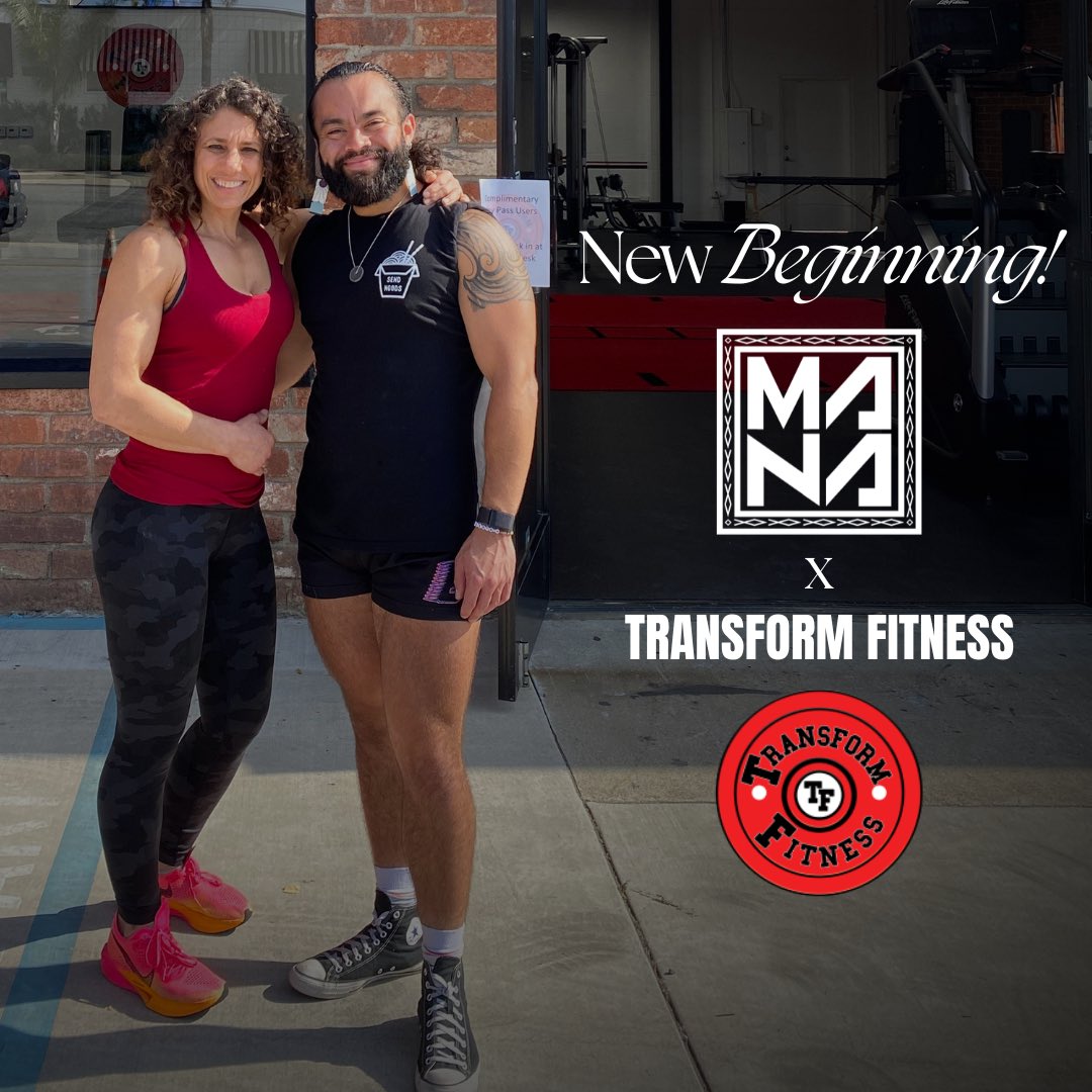train_MANA's tweet photo. The start of something great, Train MANA’s ohana is now operating out of Transform Fitness LA! 🎉 
Pictures of the space coming soon… 😉 https://t.co/rVaSyQcucb