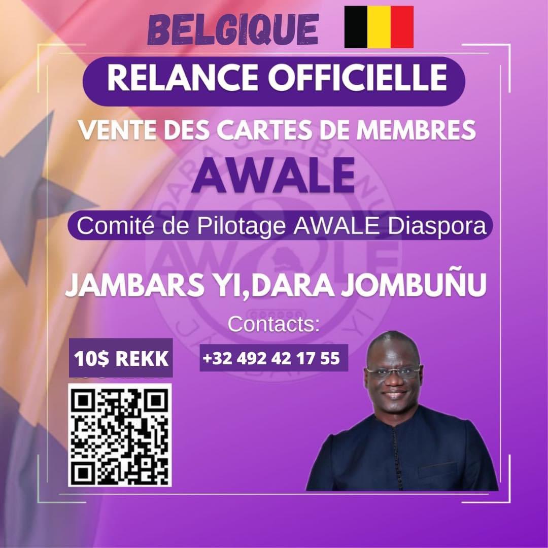 jambaarji_'s tweet photo. 📣AWALE Diaspora📢
À tous les Sénégalais vivant en Belgique 🇧🇪 !
Rejoignez le parti Awalé - Jàmbaar Yi et soutenez le président Dr Abdourahmane DIOUF.
C'est simple, contactez le numéro sur l’affiche et vous serez intégré à AWALÉ/Belgique.
#abdourahmane2024
#Maxdepartage https://t.co/1AWWEjoV4r
