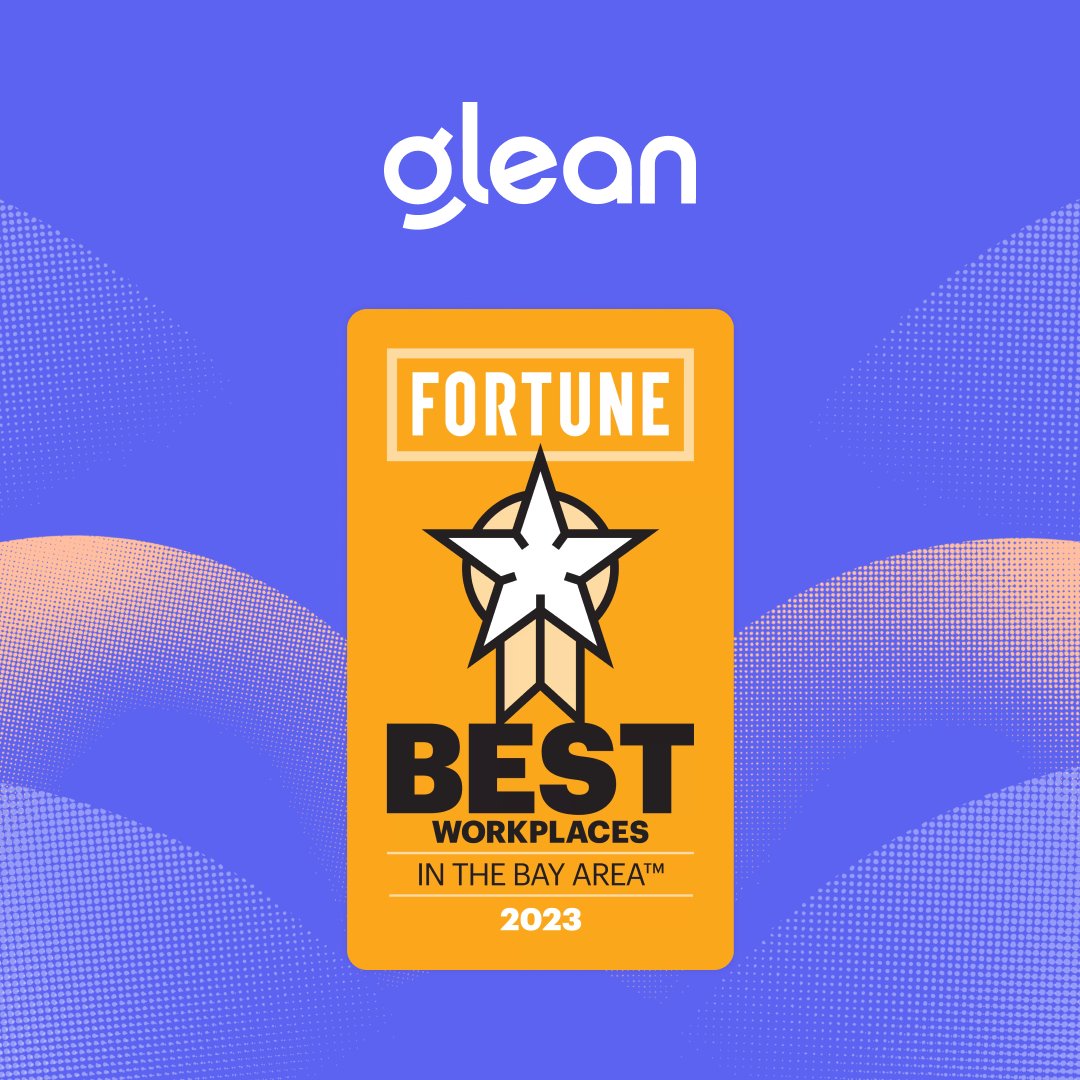 Last week we announced Glean Chat— the first truly enterprise-grade chat assistant that fully unlocks generative AI use in the workplace.

Today we're excited to be recognized as one of Fortune's Best Workplaces in the Bay Area. 🎉
