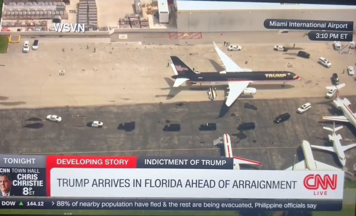 EdKrassen's tweet photo. As Trump arrives at the Doral resort ahead of his arraignment tomorrow on charges surrounding Violations of the Espionage Act and Obstruction of Justice, let's all take a moment to agree on something.

Trump deserves a fair trial, and it appears as though a trial in Miami in front of a Trump-appointed Judge and the 11th Circuit which consists of multiple Trump-appointed judges, will make it hard to argue that he won't get a fair trial.

Miami is pretty neutral when it comes the electorate, so the jury base should be pretty fair.

I believe we should all be willing to allow the legal process to play out.  If he's found guilty, we should accept it.  If he's found innocent, we should accept it.

If a future Democrat breaks the law and there is enough evidence to bring charges, to the point where prosecutors believe they can get a conviction, those charges should be brought as well.

Can we at least unify around that?