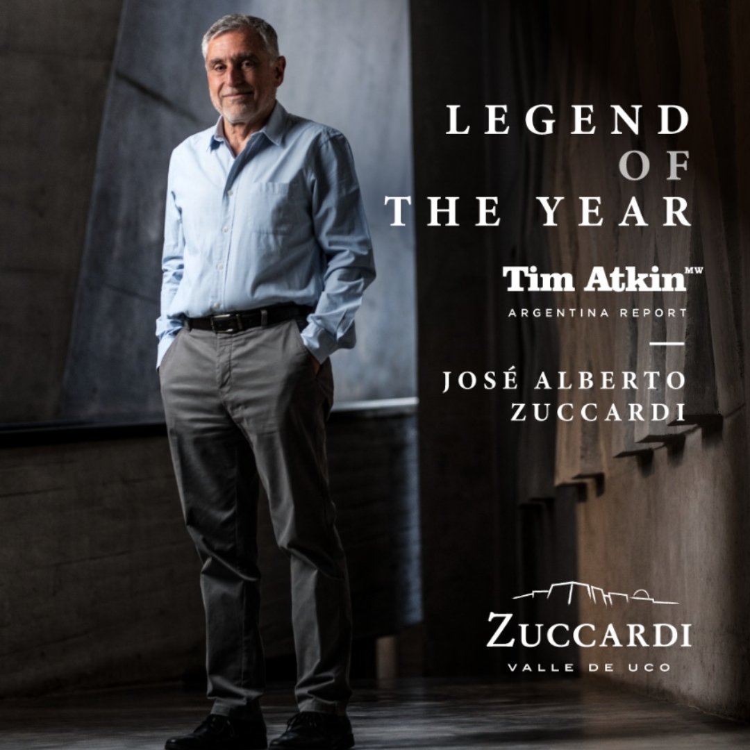 We would like to congratulate Jose Alberto Zuccardi on being named Legend of the Year by Tim Atkin. “The modern history of Argentine wine is, in many ways, the history of Zuccardi. Zuccardi has been a beacon of quality for his country’s winemaking activity.” - Team Atkin