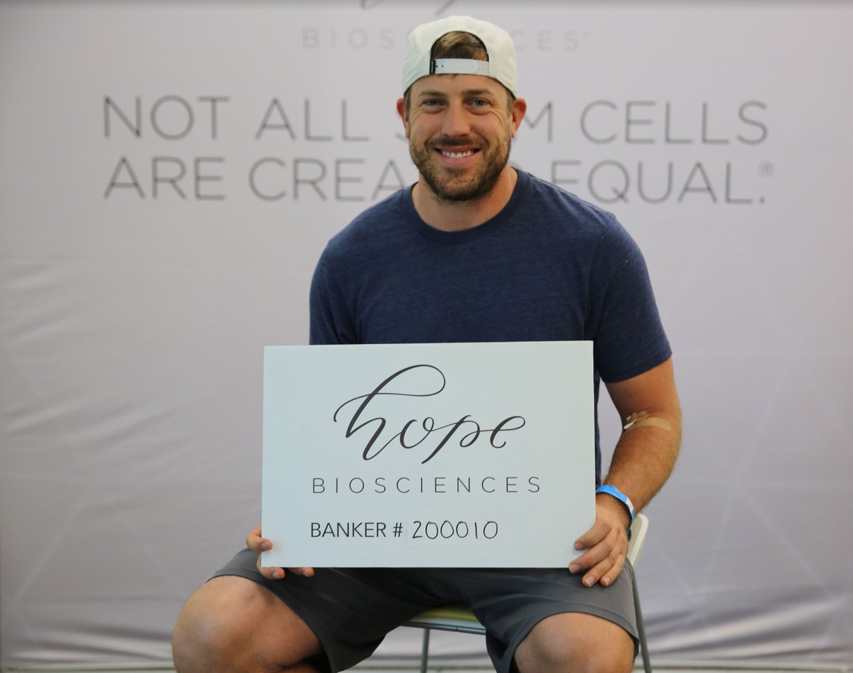 Men's Health Week is celebrated this week. We were thrilled when #NFL #Texans QB @casekeenum  approached us to learn more about #stemcellbanking. As a professional athlete with a young #family, Case’s decision to bank his stem cells at Hope Bio was motivated by a desire to ensure…