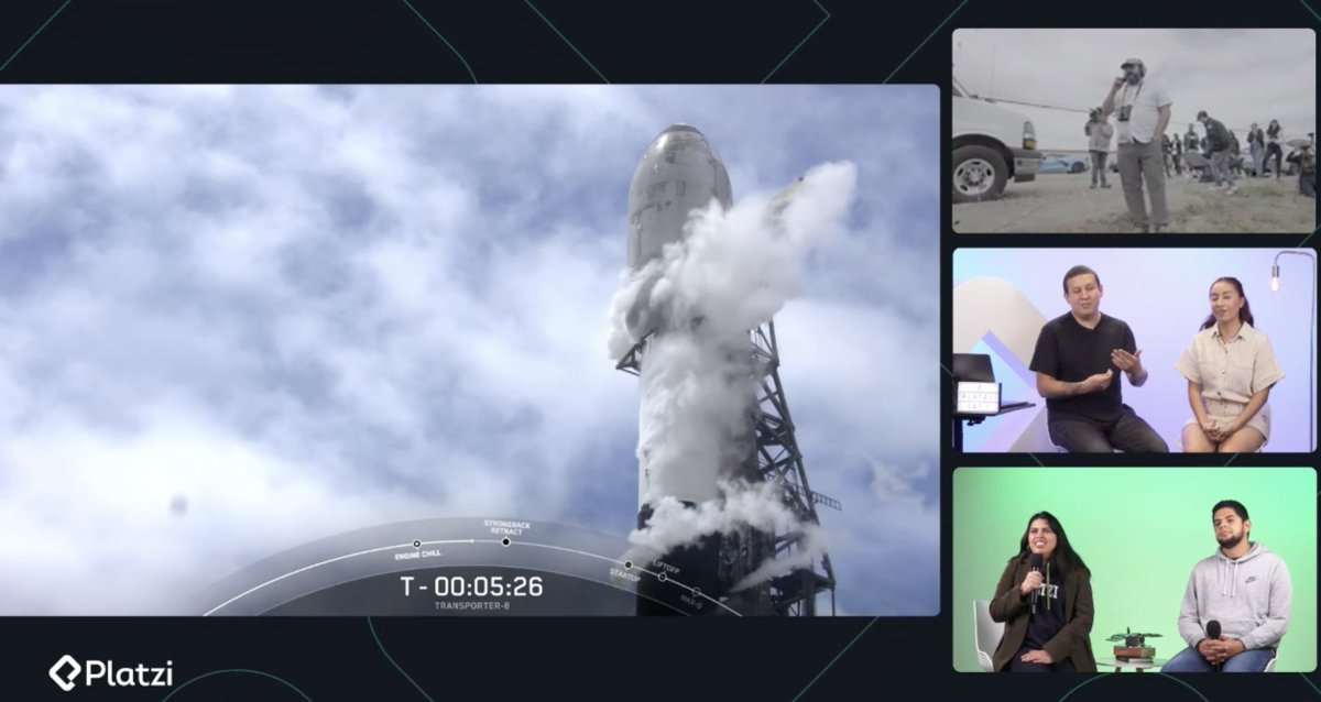 f3rchodotcom's tweet photo. PlatziSat-1 Launching...3, 2, 1. #PlatziSat1 @platzi https://t.co/2kGeyKbE3l
