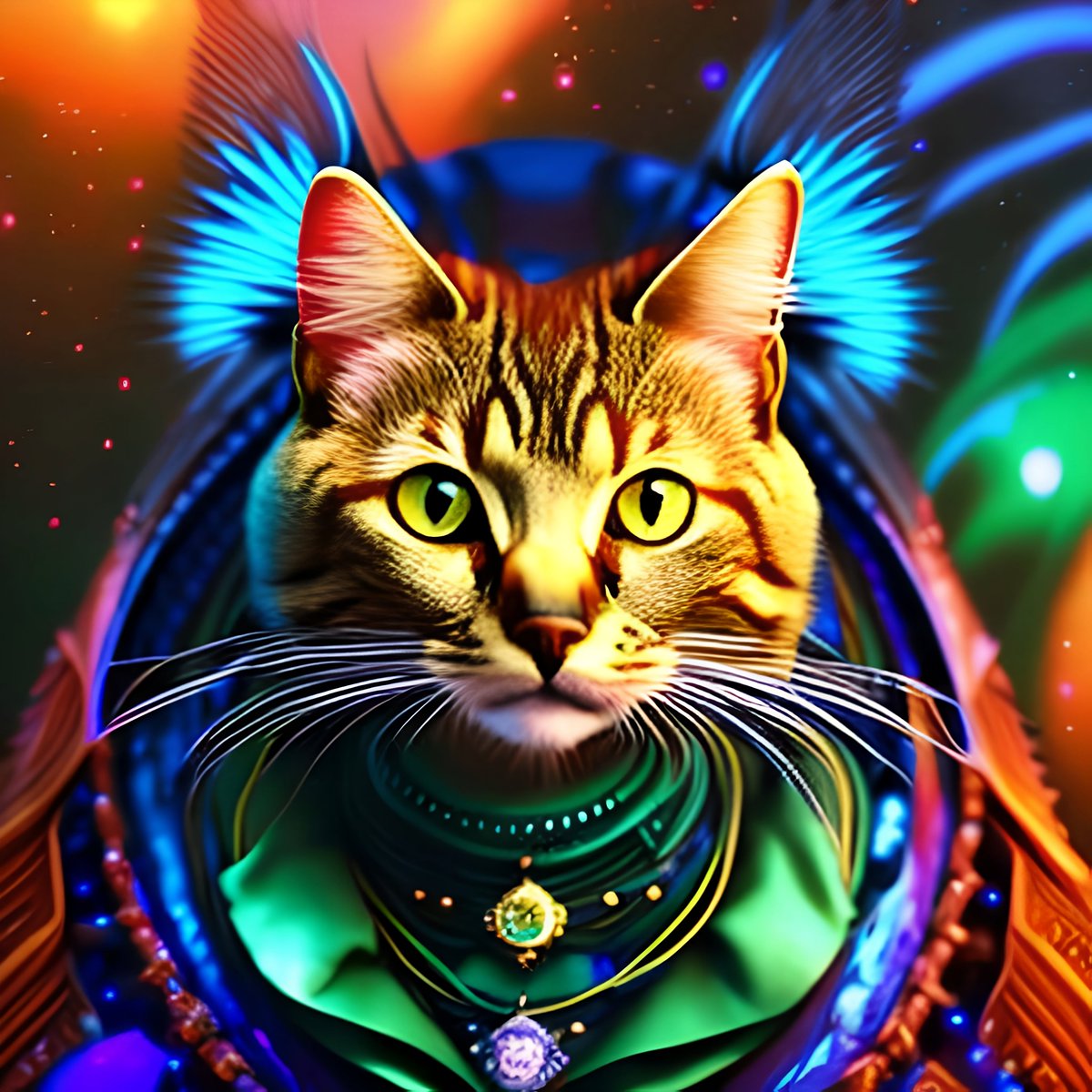 📸 Introducing an AI-Generated Design: 'Cat with Fancy Clothes in Vibrant Colors'! 🐱🎩🌈
#CatArt #PetFashion #AIGeneratedDesign #VibrantColors #ArtificialIntelligence #DigitalArt #WhimsicalDesign #FollowMe #CatLovers #PetInspiration