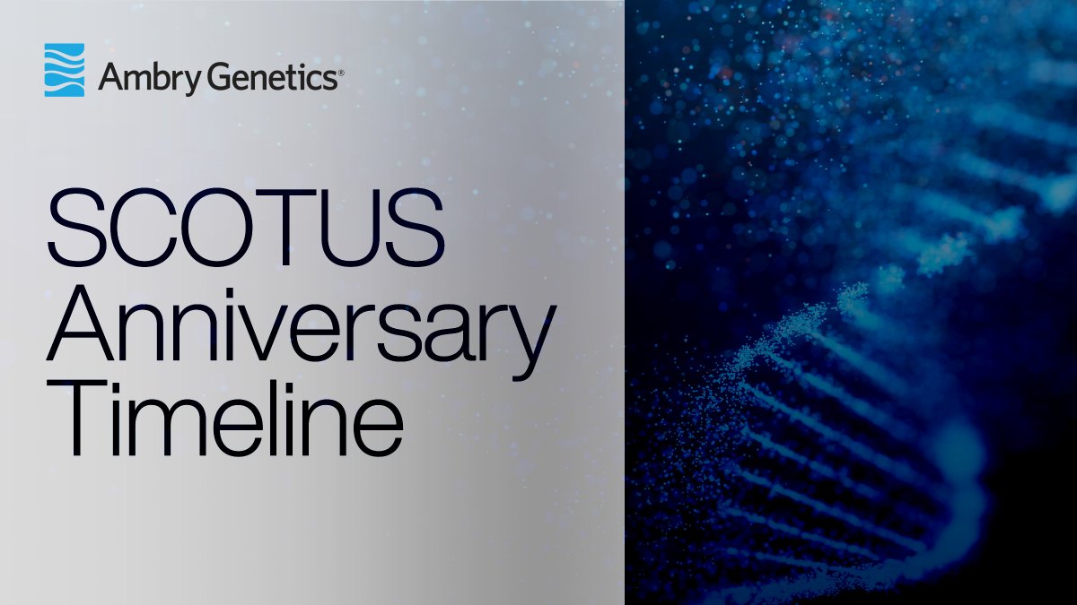 AmbryGenetics's tweet photo. Ten years ago, the Supreme Court made a momentous decision about your genetic information. Justices ruled naturally occurring gene sequences cannot be patented by corporations. This week we will look back at the decision and hear from people who played a role. #KeepGenesFree https://t.co/Hz967ZyjG2