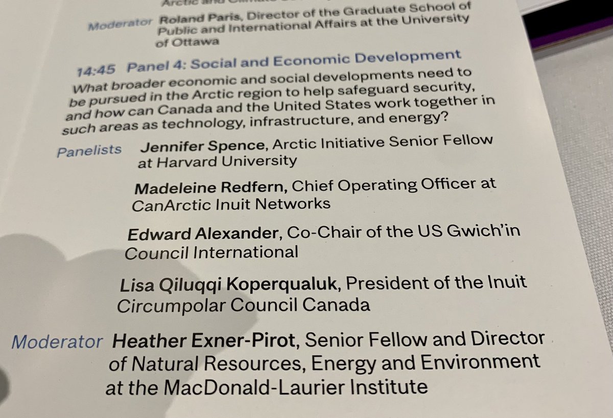 madinuk's tweet image. I look forward to sharing the necessity and opportunity for innovative &amp;amp; strategic multipurpose infrastructure on the panel on social &amp;amp; economic development at #ArcticSecurity #ArcticTech #InuitTech #SednaLink