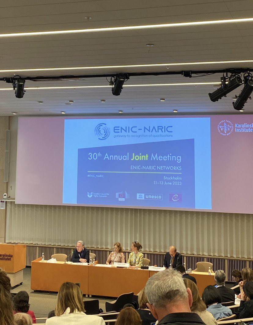 Samir_Gabro's tweet photo. ENIC-NARIC Annual Joint Meeting in Stockholm orgnized by @UHR_se 
@ENIC_NARIC https://t.co/VqfDrWppSU