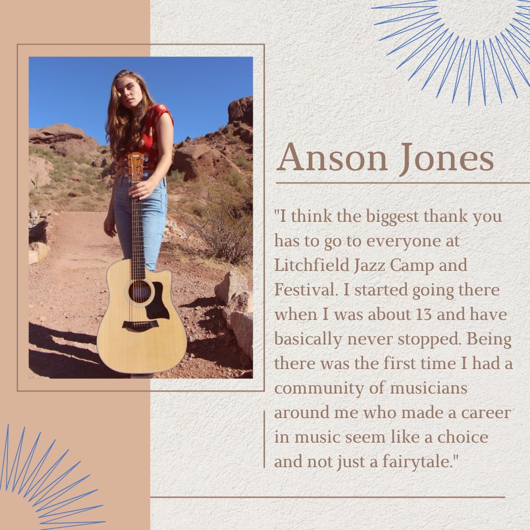 litchfieldjazz's tweet photo. 🎵A great interview with Anson Jones was done by Shoutout Arizona this month. Another great success story in the industry comes from one of our own.
⬇️Check out Anson's full interview in the link below⬇️ 
https://t.co/mJ1EqzIw77
 #AnsonJones #ShoutoutArizona #LitchfieldJazz #Jazz https://t.co/QYK63ZCpBM
