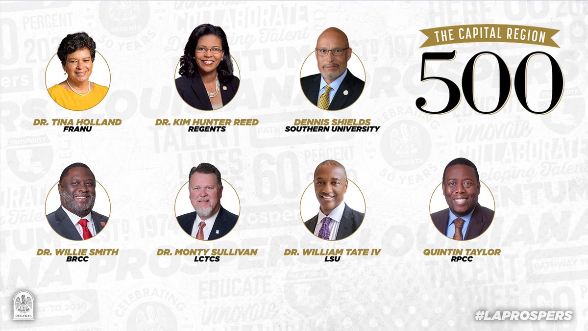 Congratulations to <a href="/SUSprez/">SUSprez</a> who has been named to the inaugural Capital Region 500 by the <a href="/brbizreport/">Business Report</a>. He's joined by other #HigherEd leaders in the Greater Baton Rouge area. #WeAreSouthern #HBCU