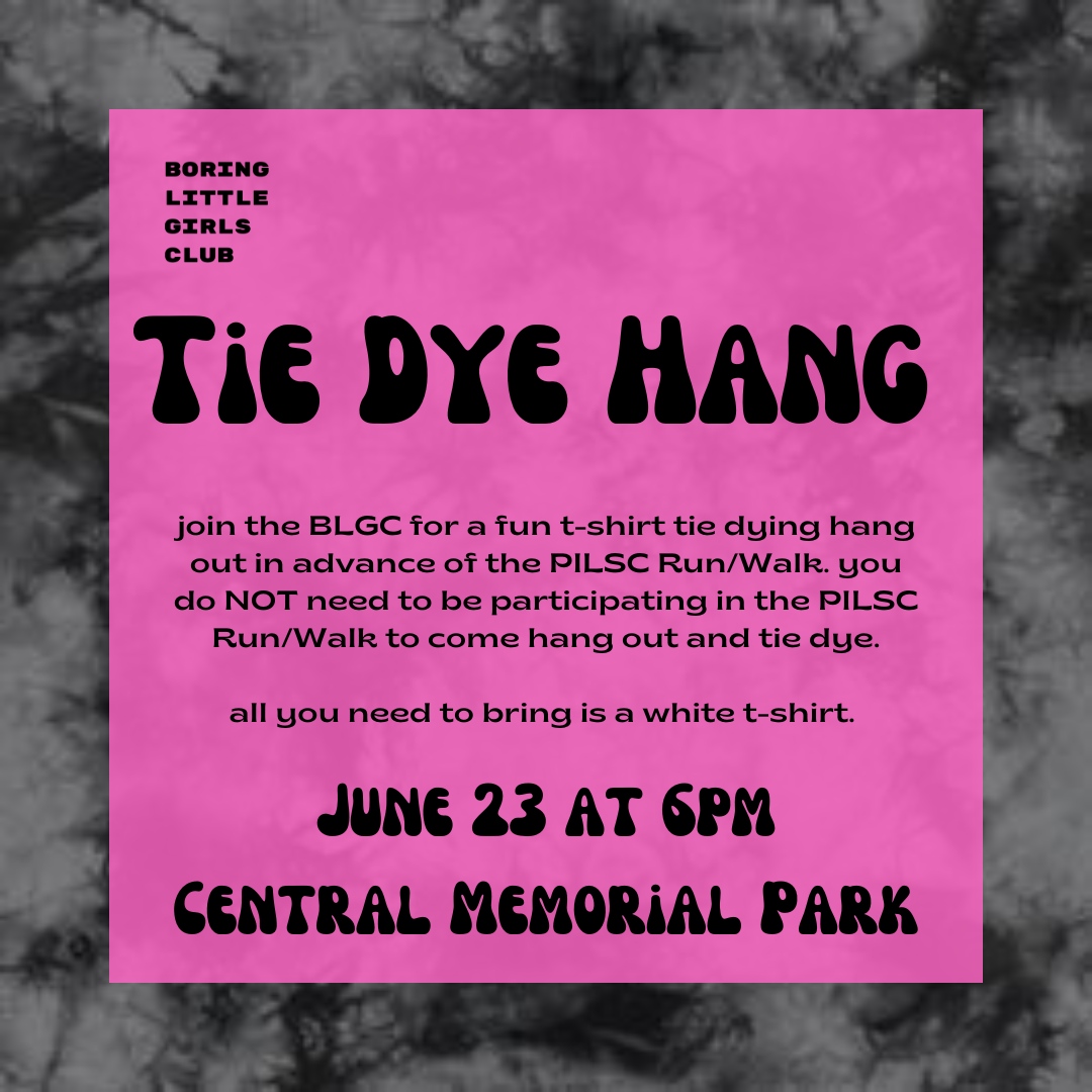 As some of our babes are going to be attending the PILSC Legacy Run/Walk on June 25th, they thought it would be a great idea to make up some matching shirts… and who doesn’t love tie-dye! Even if you aren’t participating in the PILSC Legacy Run/Walk, you can still join us!!⁣⁣