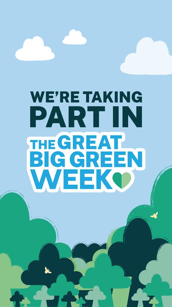 It's National Great Big Green Week!

It's a good opportunity for all of us to come together &amp; work towards creating a positive impact on our environment through sustainable practices.

Let's make a difference by taking small steps towards making our planet a better place to live.