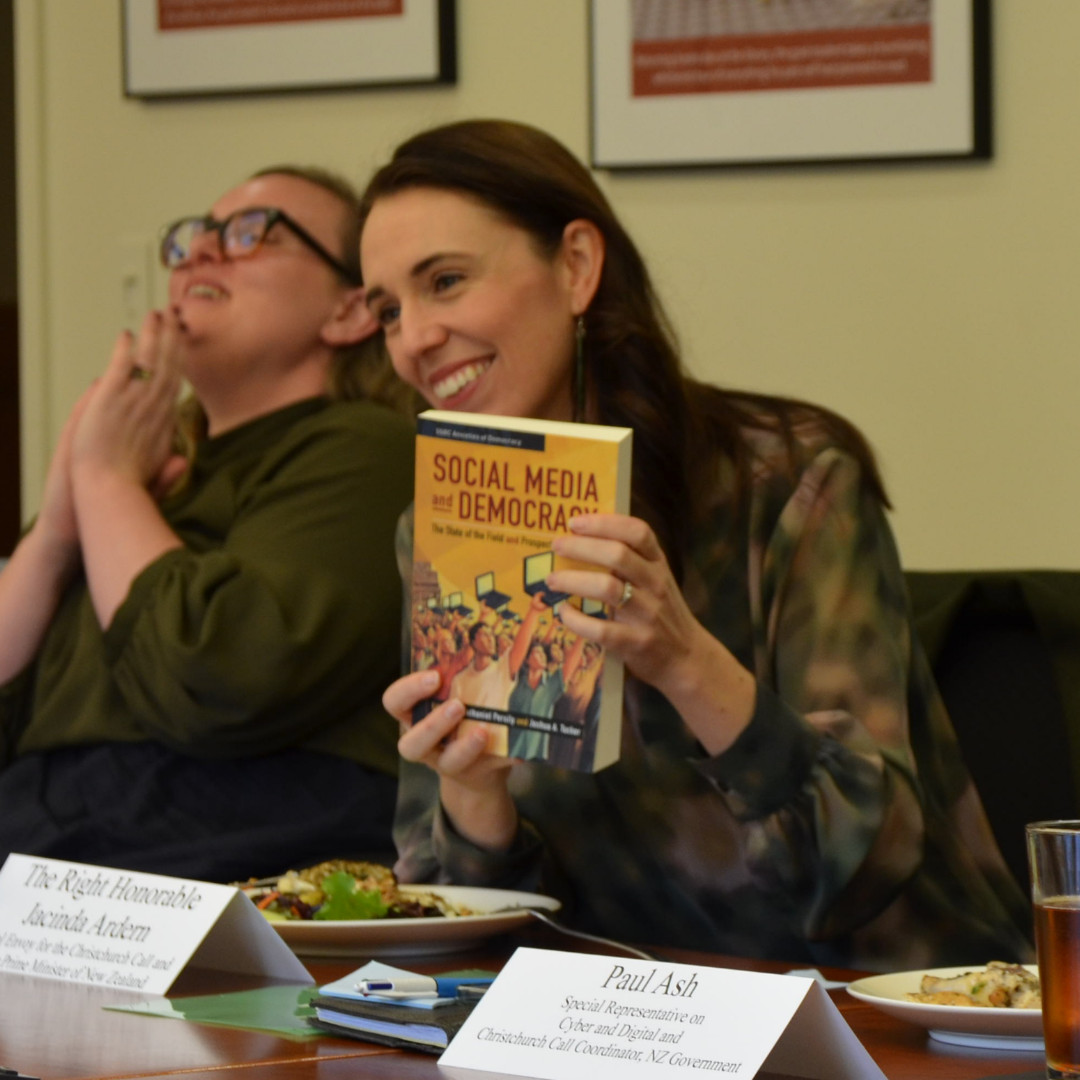 It was <a href="/FSIStanford/">FSI Stanford</a>'s pleasure to welcome The Right Honorable <a href="/jacindaardern/">Jacinda Ardern</a>, a Special Envoy to #ChristchurchCall, to <a href="/Stanford/">Stanford University</a>'s campus for a discussion on the current challenges of tech governance with scholars from @StanfordCyber, <a href="/stanfordio/">Stanford Internet Observatory</a>, and <a href="/StanfordEthics/">Stanford Ethics</a>.