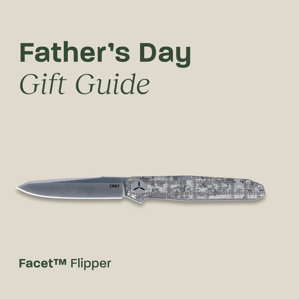 CRKTweet's tweet photo. Elevate dad’s EDC this Father’s Day with the new premium Facet™ – designed by renowned knifemaker Ken Onion.

Get it now. Visit the link ⬇️
https://t.co/e8jvv8nc93

🔪: Facet™ Rivet
Designer: Ken Onion I Kaneohe, HI

#fathersday #crkt #confidenceinhand https://t.co/dAJ9Vg5SrP